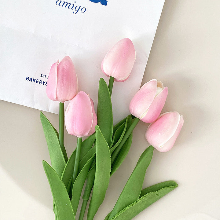 Lifelike Tulip Flower Arrangement