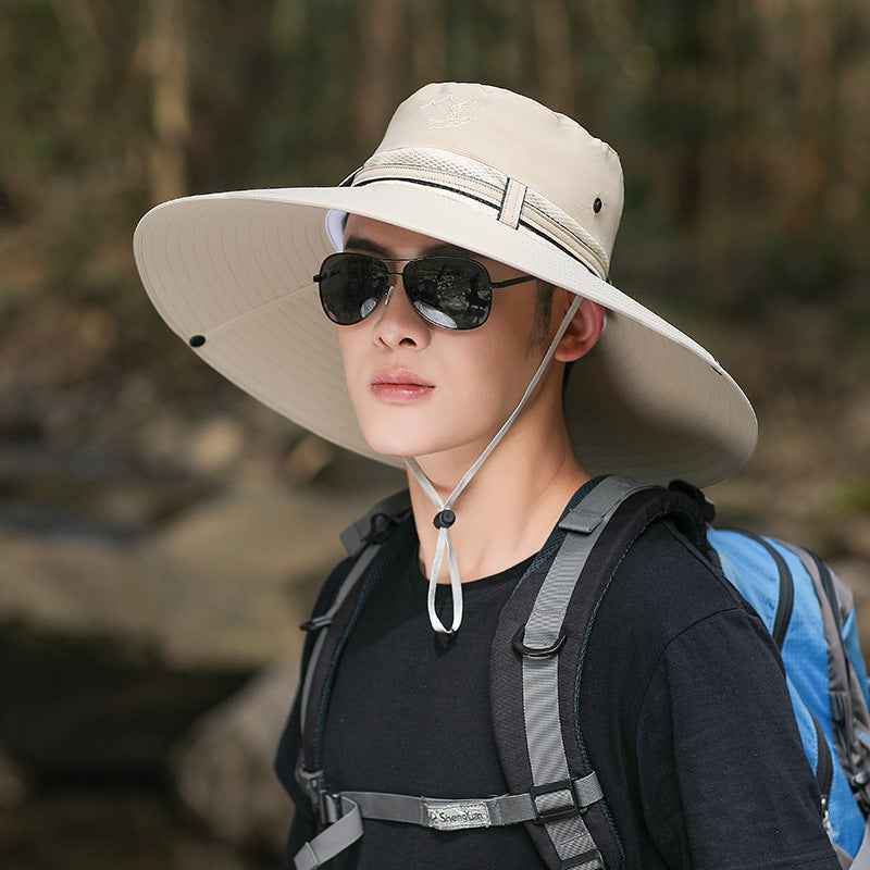 o Wide Brim Hiking Hat with UV Protection and Adjustable Chin Strap Bowlift