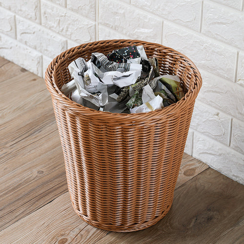 Unisex Elegant Waste Bin made of woven material Bowlift