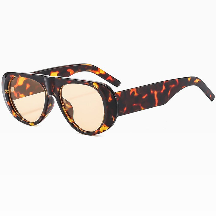 Contemporary Oversized Shield Sunglasses Bowlift