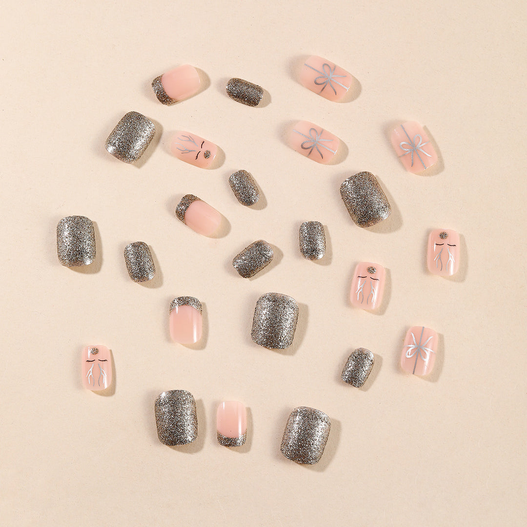 Festive Holiday Nail Art Design Bowlift
