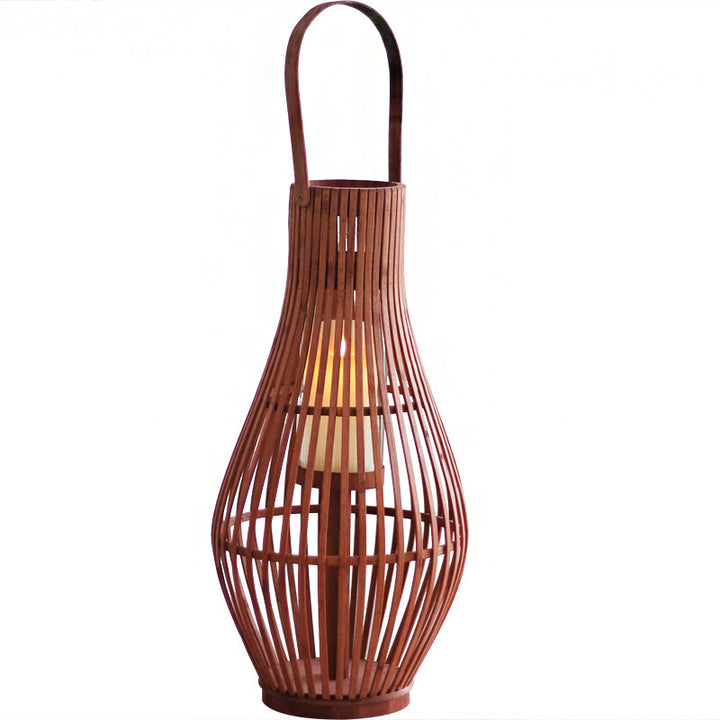 Elegant Rattan Lantern Bowlift