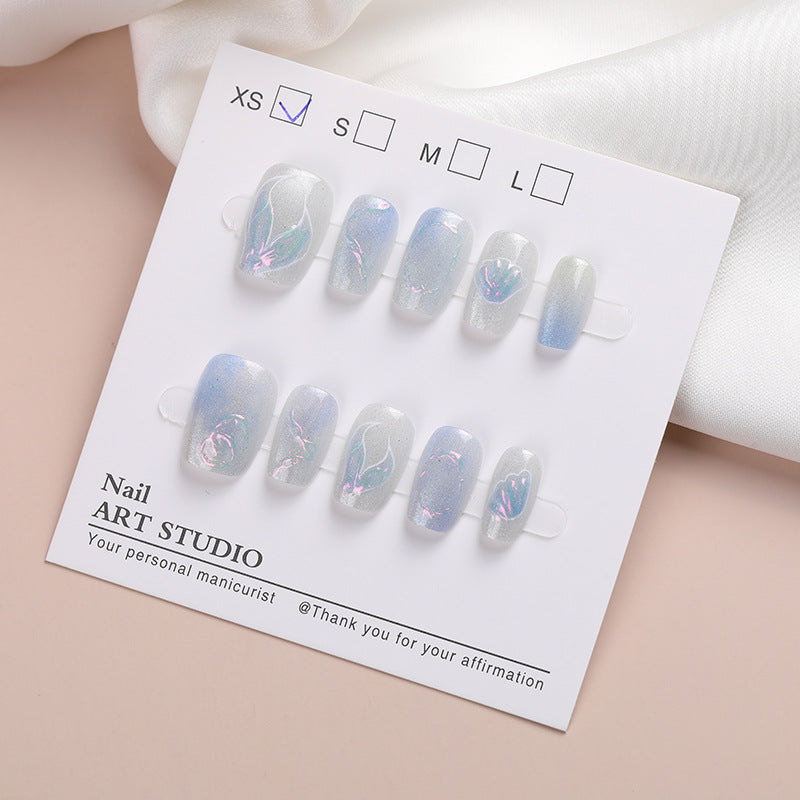 Iridescent Nail Art Press-On Collection Bowlift