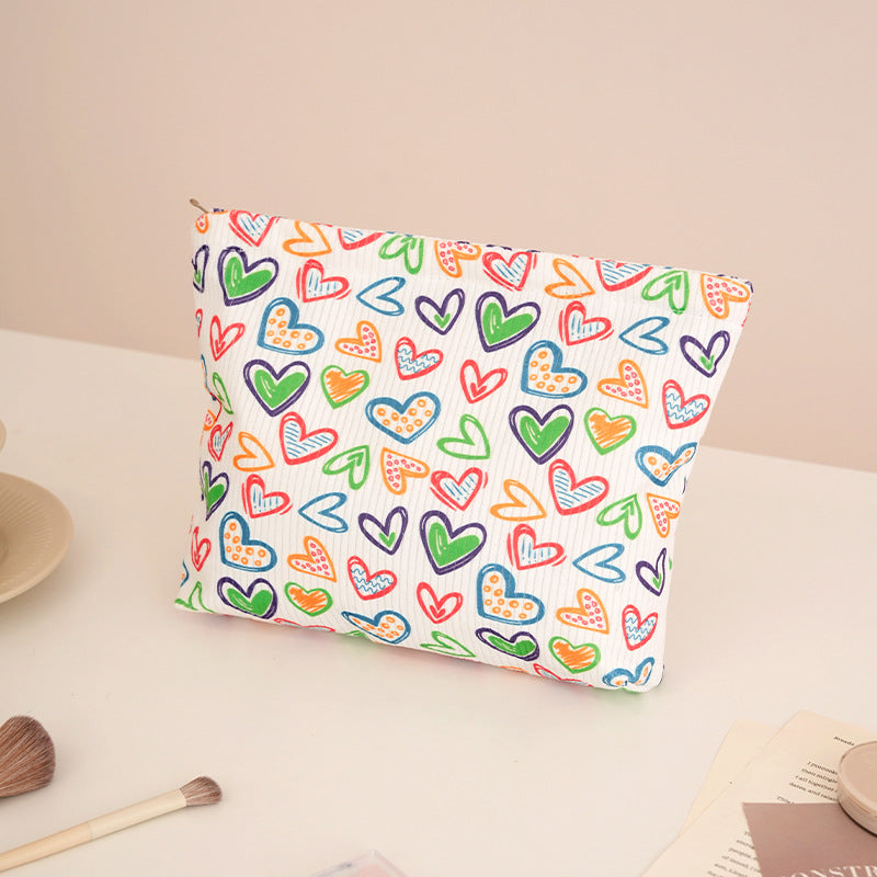 Playful Bow-Patterned Makeup Pouch Bowlift