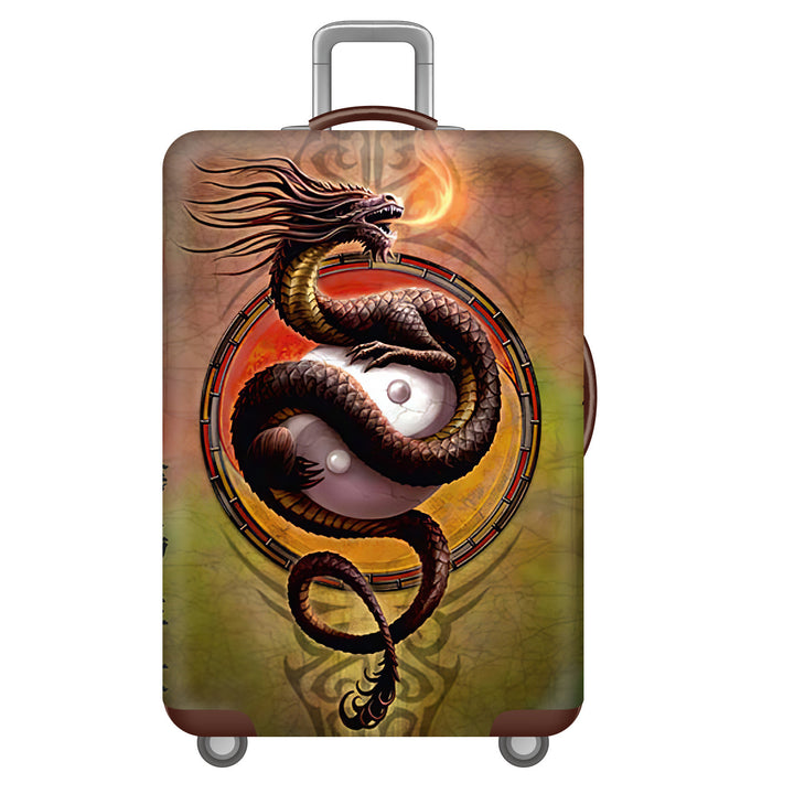 Unisex Hard-shell Travel Suitcase with Funny Panda Design Bowlift
