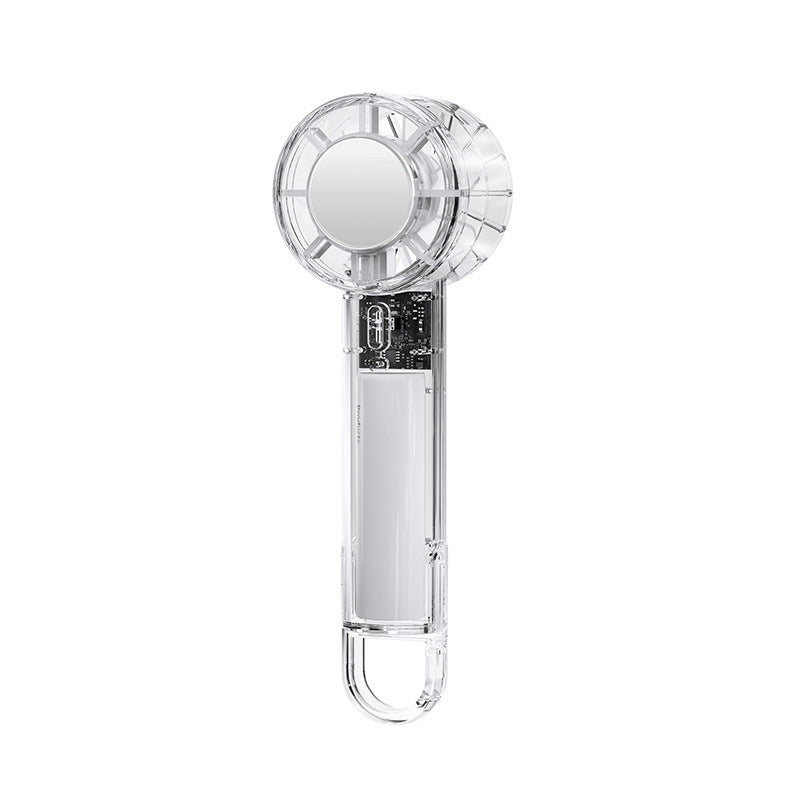 Ladies Portable Hand Fan with Integrated Mirror Bowlift