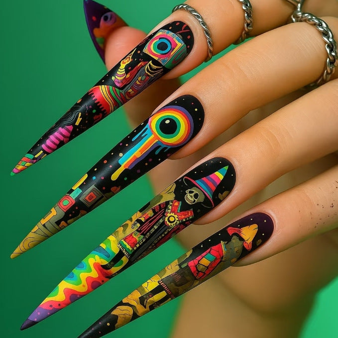 Artful Nail Extensions with Elegant Tips Bowlift