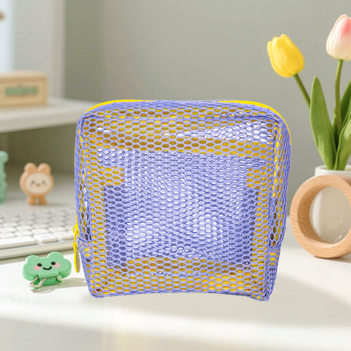 Practical mesh toiletry bag Bowlift