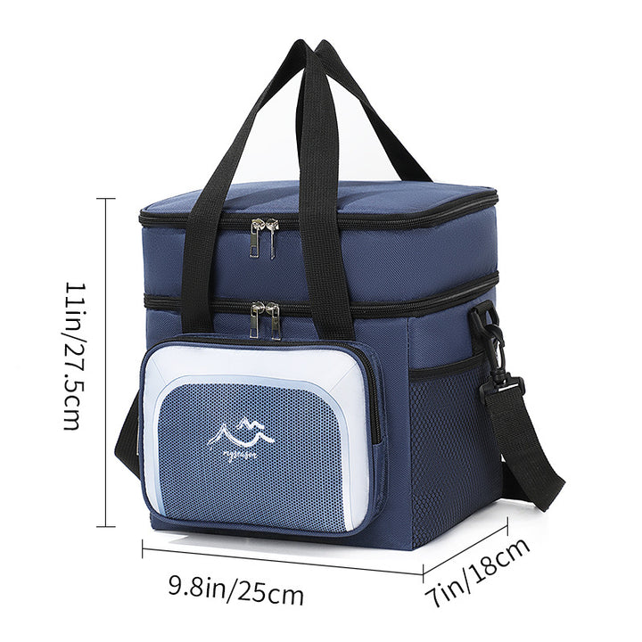 Double Compartment Insulated Cooler Bag
