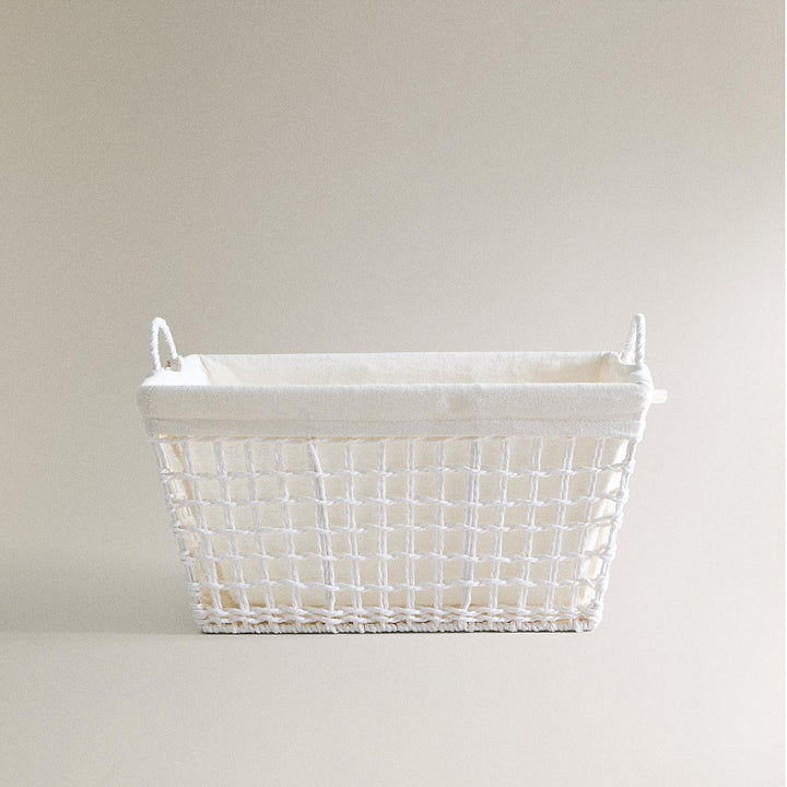 Handcrafted storage basket made of soft natural material Bowlift