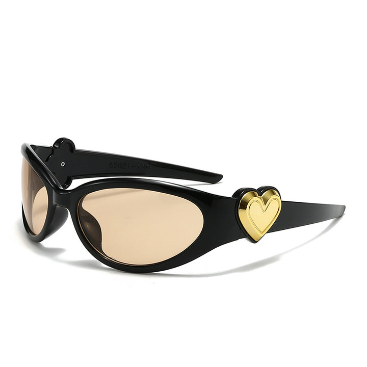 Ladies fashionable sunglasses in stylish heart design Bowlift