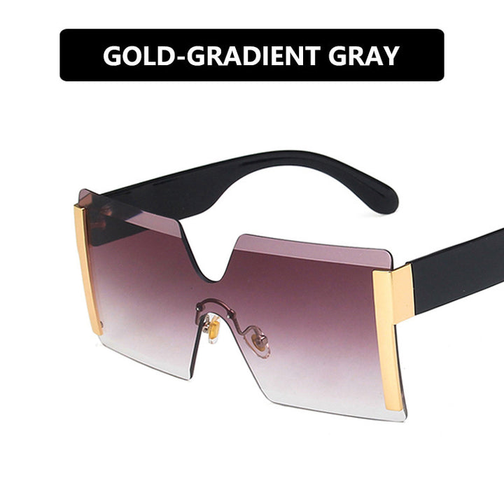 Women futuristic oversized sunglasses with striking design Bowlift