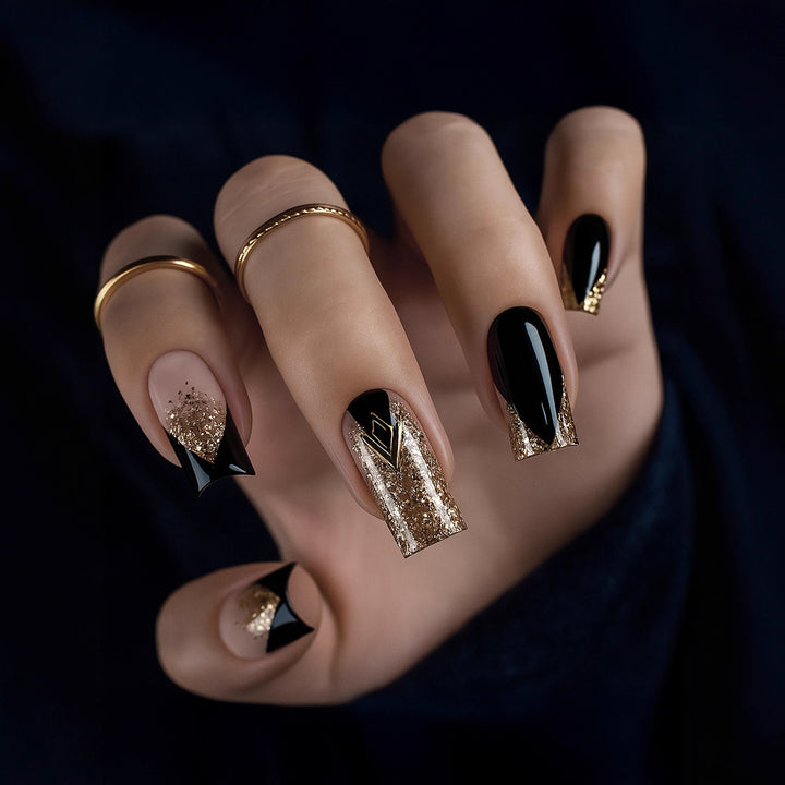 Glamorous Shimmering Nail Art Extensions Bowlift