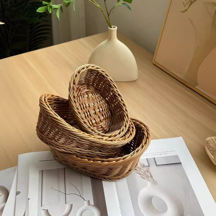 Decorative Woven Serving Basket Bowlift