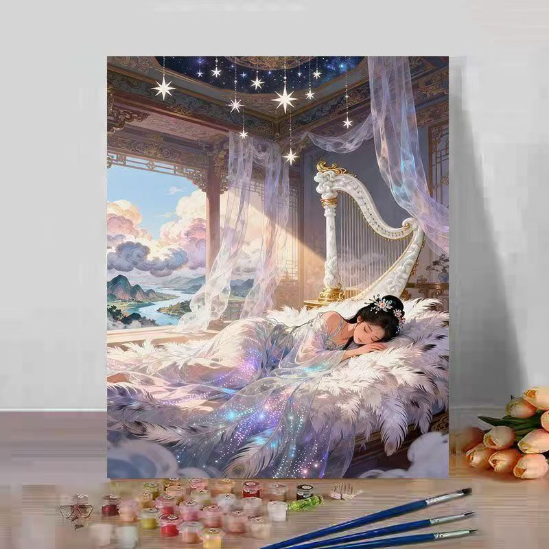 Fantasy Landscape Paint by Numbers Art Kit Bowlift
