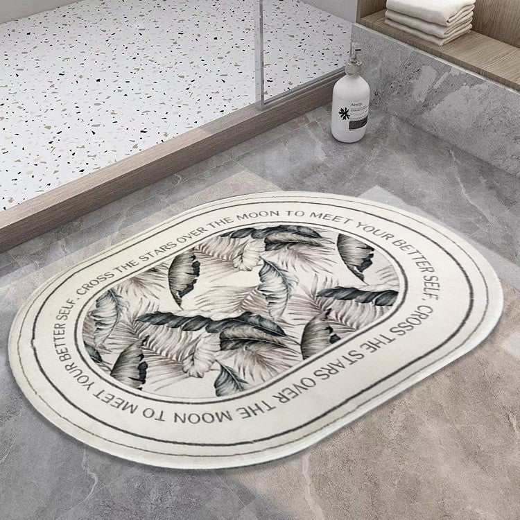 Abstract Inspirational Bathroom Mat Bowlift