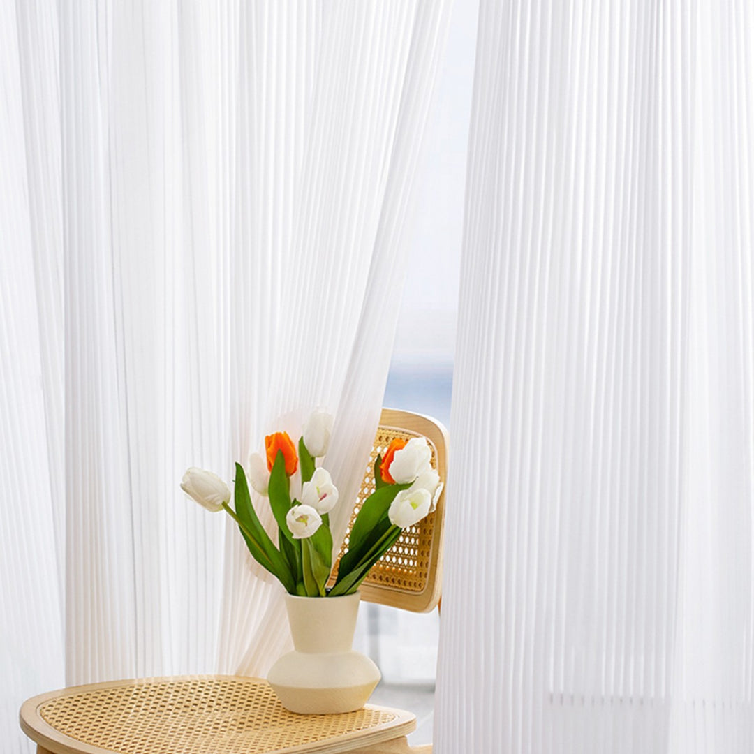 Sheer Pleated Window Curtain