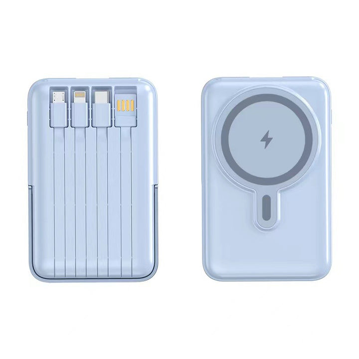 Powerbank with Integrated Wireless Charger and Multifunctional Ports Bowlift