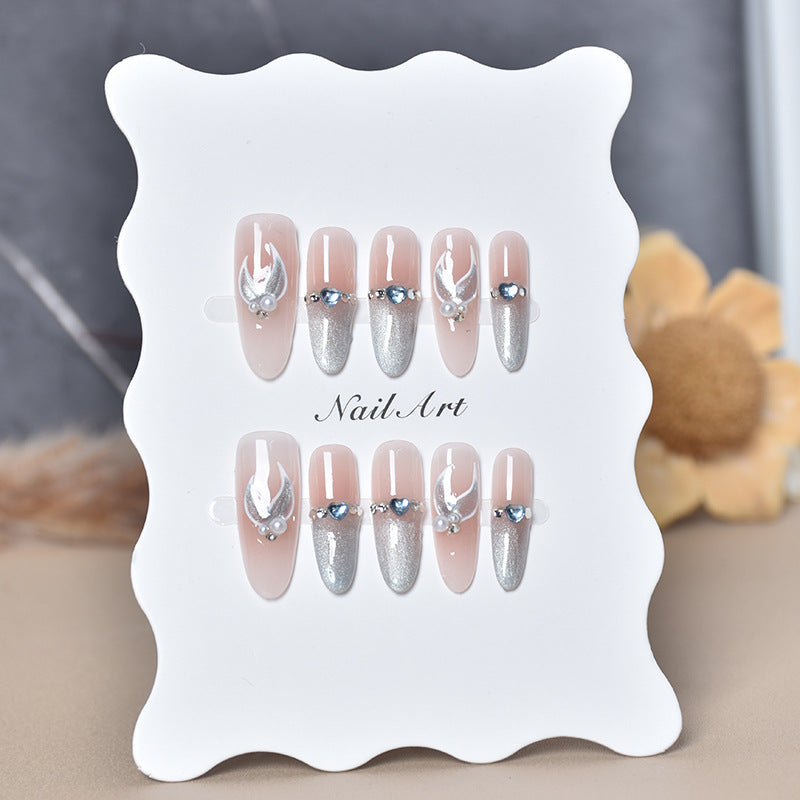 Elegant Long Stiletto Press-On Nails Bowlift
