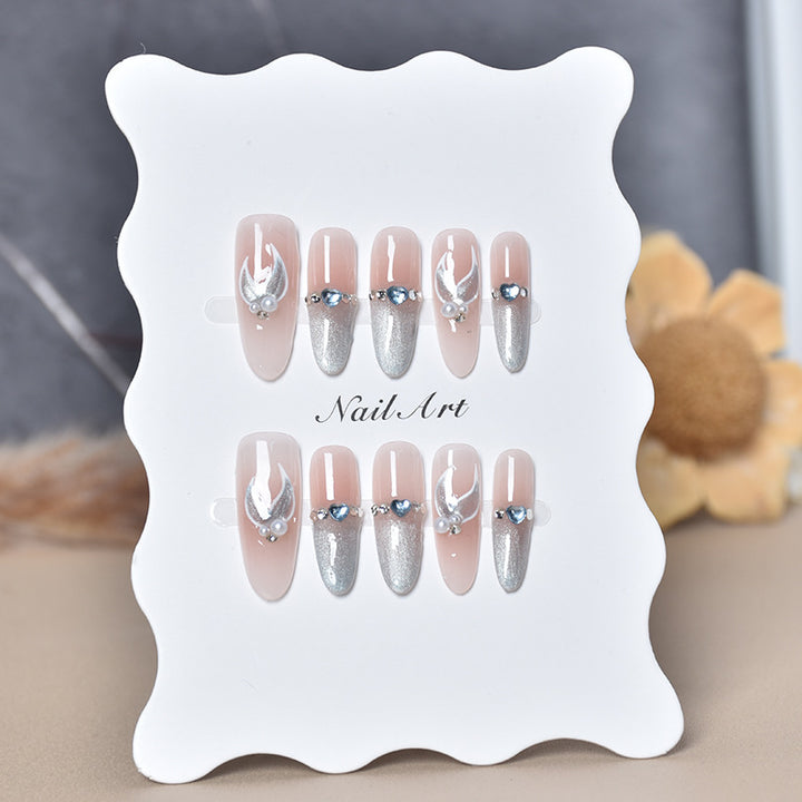 Elegant Long Stiletto Press-On Nails Bowlift