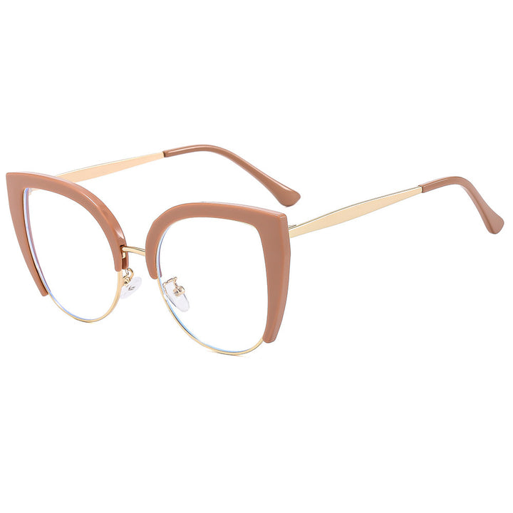 Women Fashion Cat-Eye Glasses made of Plastic with Metal Accents Bowlift