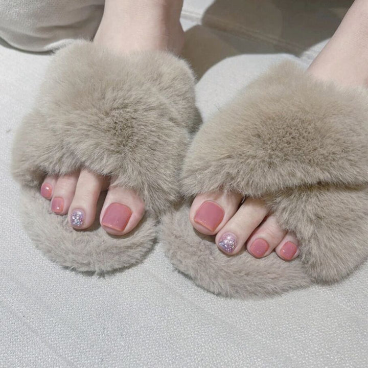 Cozy Fuzzy Slippers Bowlift