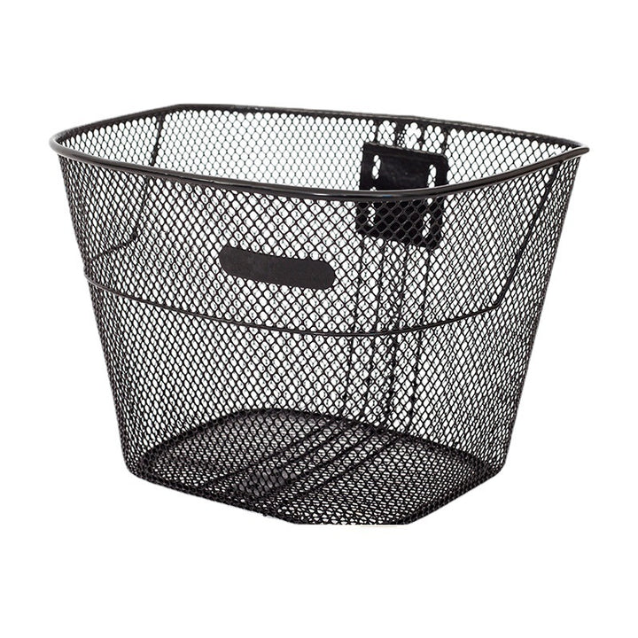 ventilated steel mesh bicycle front basket with quick-release bracket Bowlift