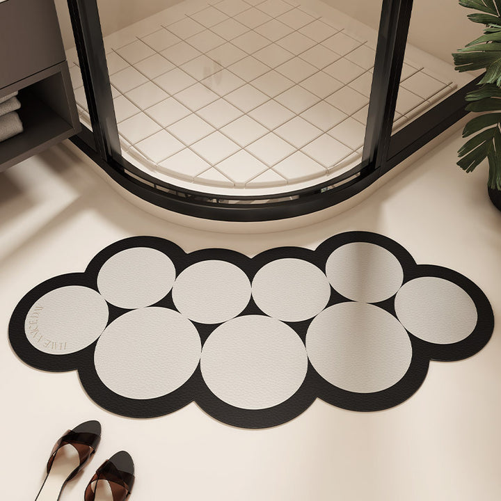 Stylish Cloud-Shaped Bath Mat Bowlift