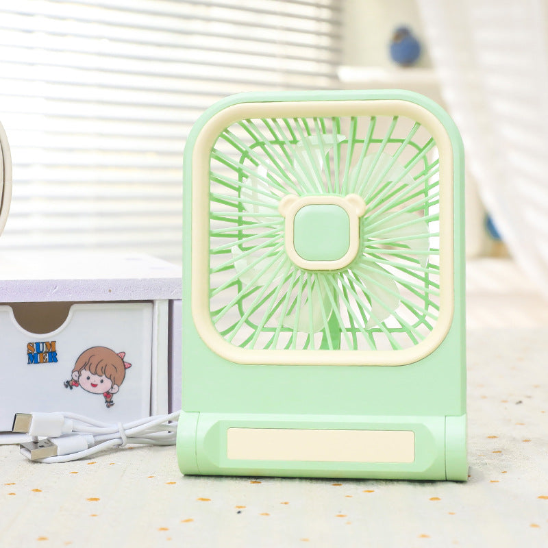 Portable Mini Table Fan with Multifunctional USB Connection Bowlift