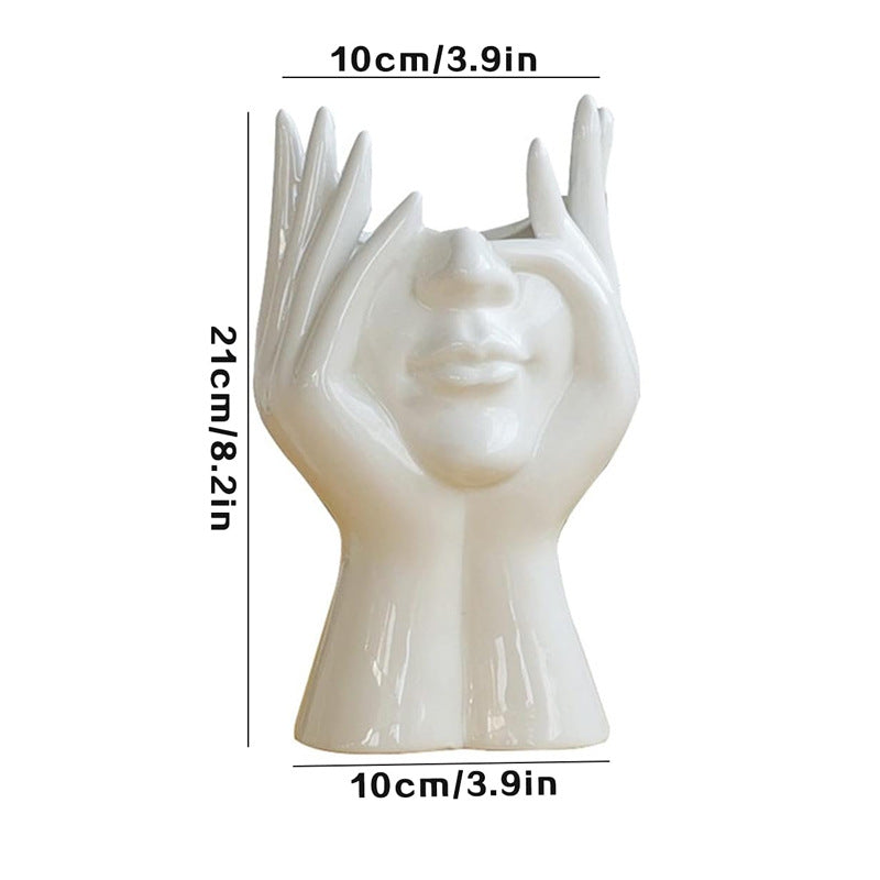 Artistic Hand-Formed Flower Vase