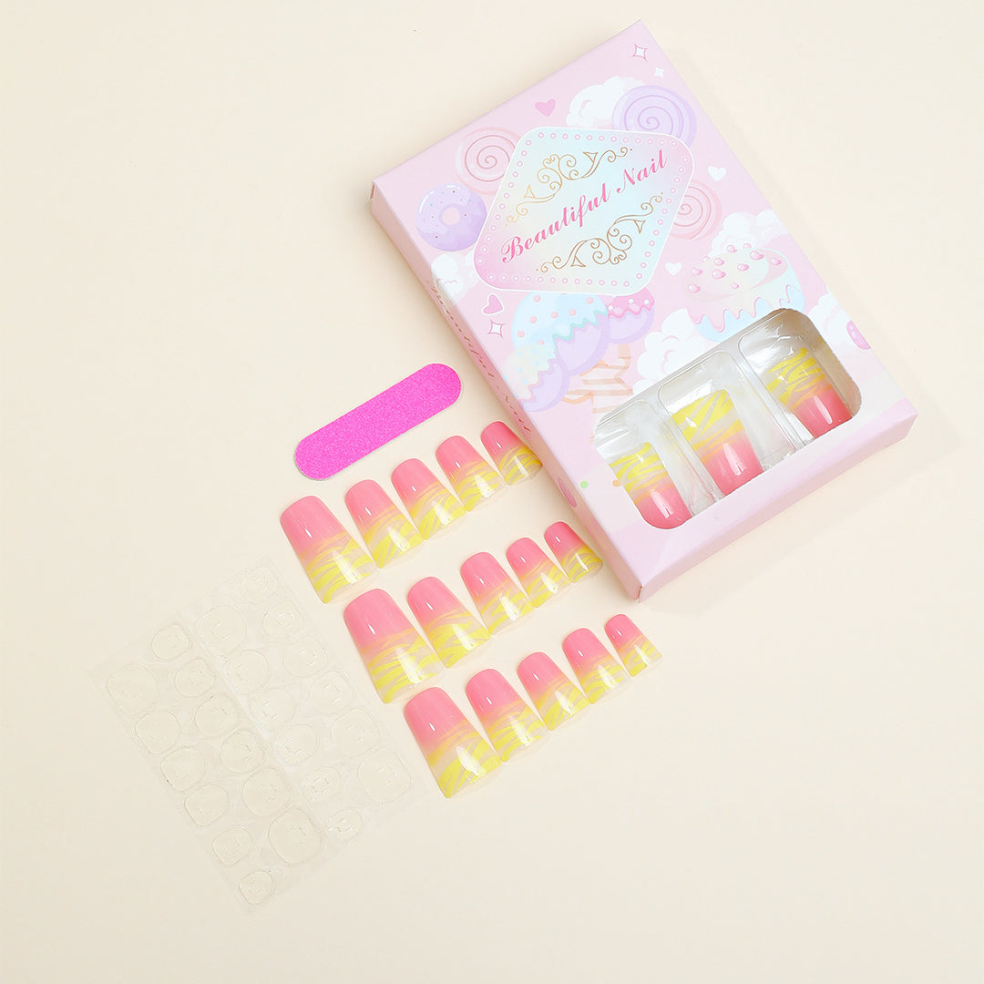 Artistic Ombre Press-On Nail Set Bowlift