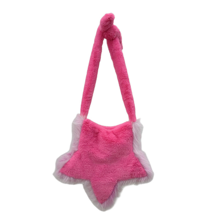 Faux Fur Star-Shaped Handbag