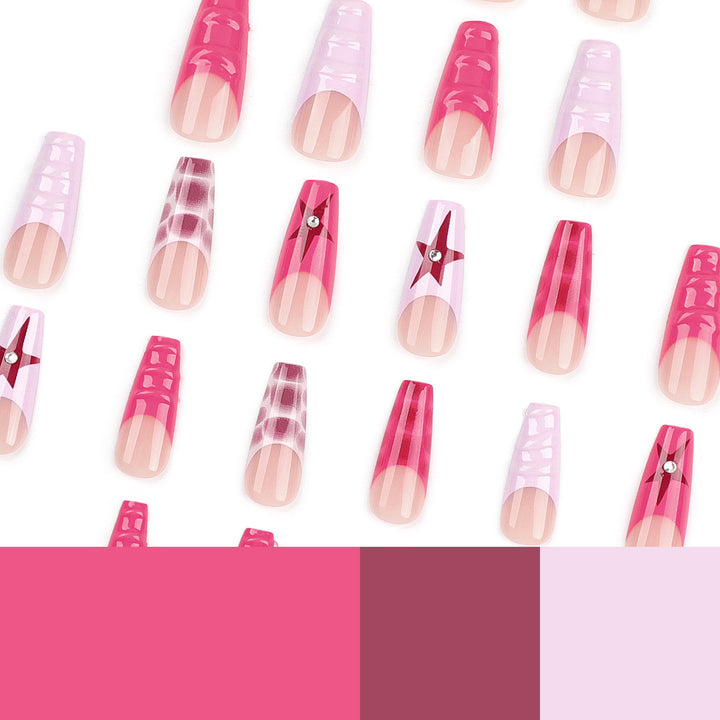 Artful Nail Art with Glitter Details Bowlift
