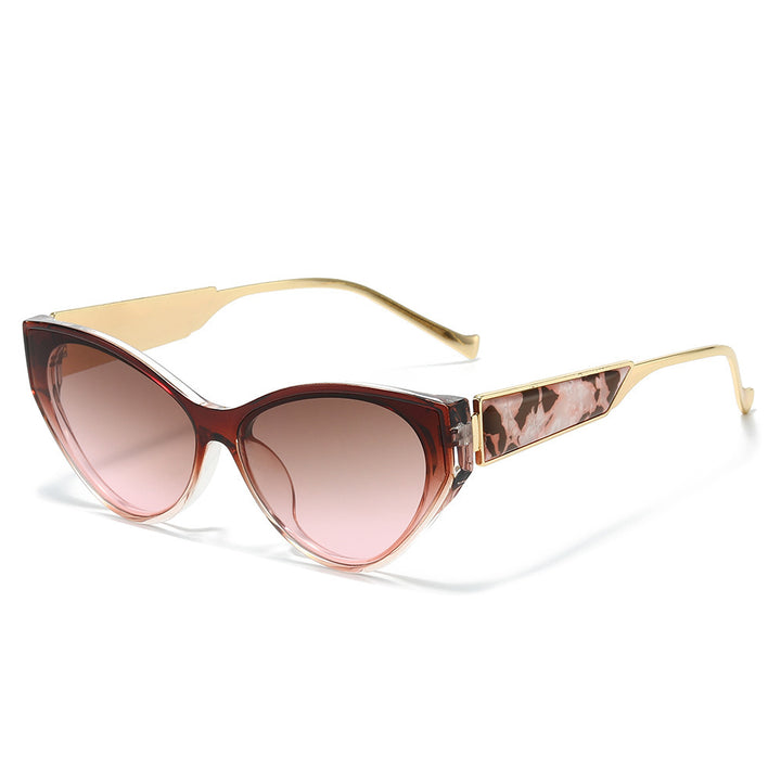 Chic Cat-Eye Sunglasses with Unique Detailing Bowlift