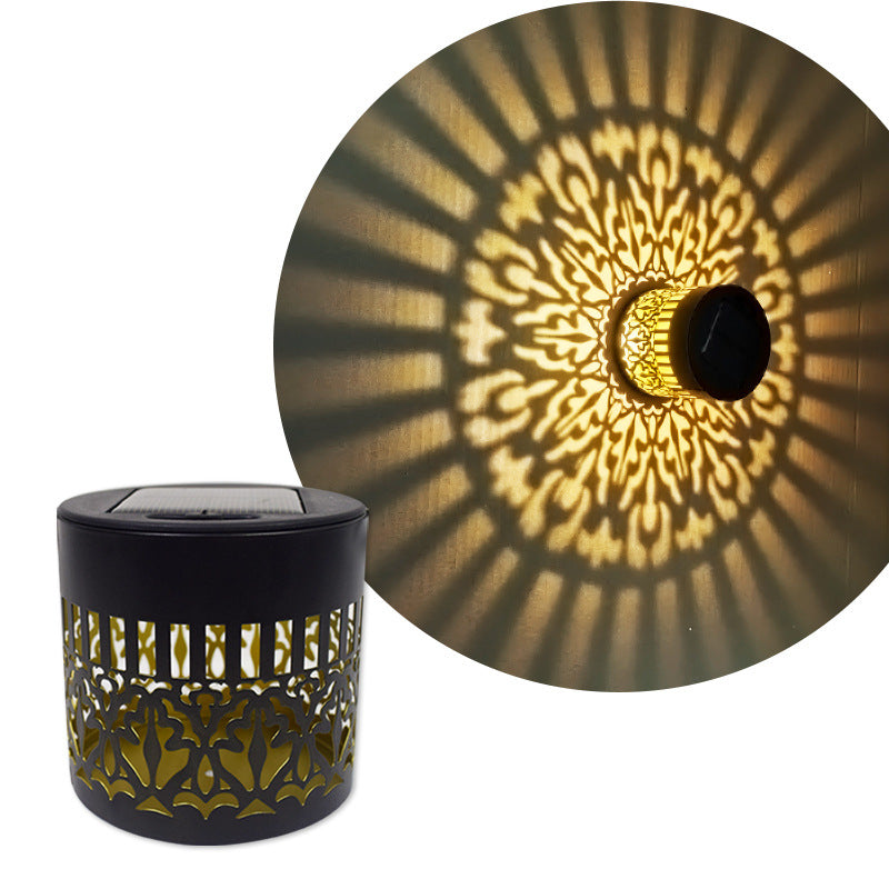 Decorative Solar Wall Lantern With Moroccan Cutout Projection Metal Outdoor Sconce Pair Bowlift