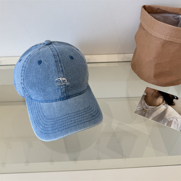 Women's Classic Denim Baseball Cap Bowlift