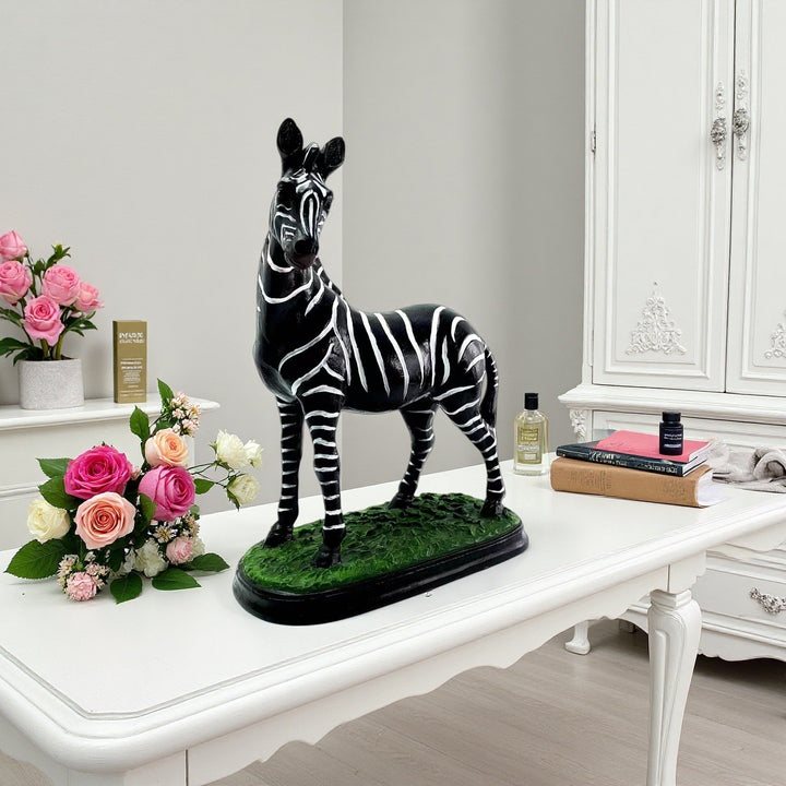 Decorative Zebra Figure Bowlift