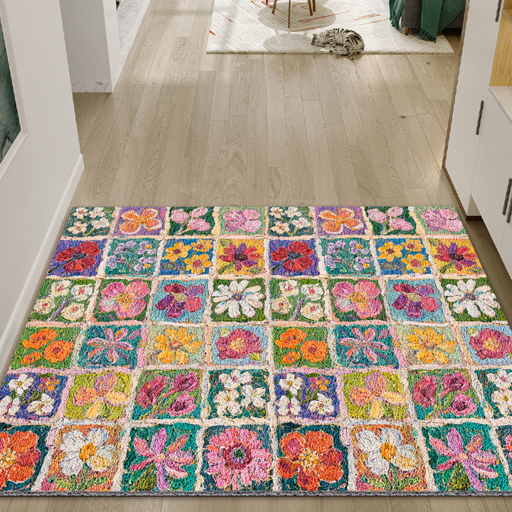 Floral Patchwork Area Rug Bowlift