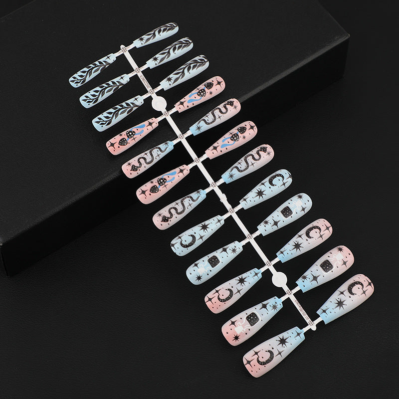 Creative nail art with mystical patterns Bowlift
