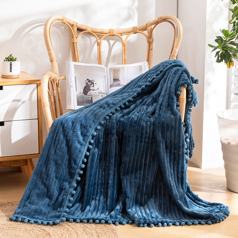 Cozy Textured Throw Blanket