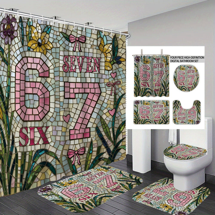 Colorful Dessert-Themed Bathroom Set Bowlift