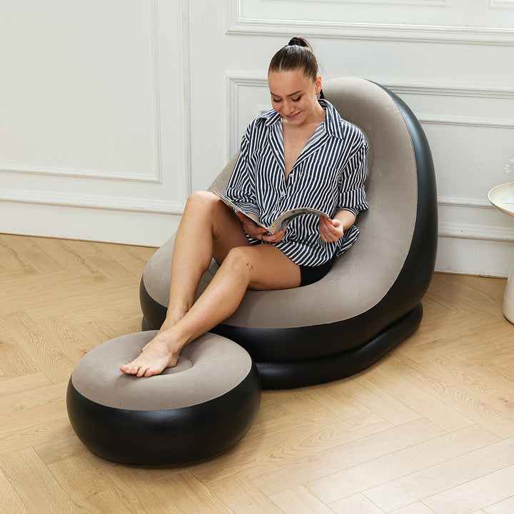 Women's Inflatable Comfort Sofa with Ergonomic Backrest Bowlift
