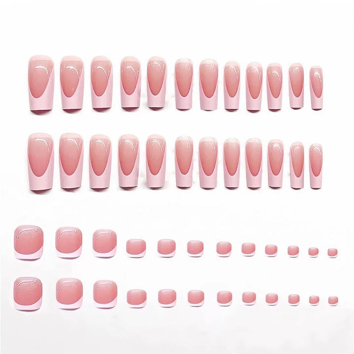 Stylish Press-On Nail Tips with Modern Design Bowlift