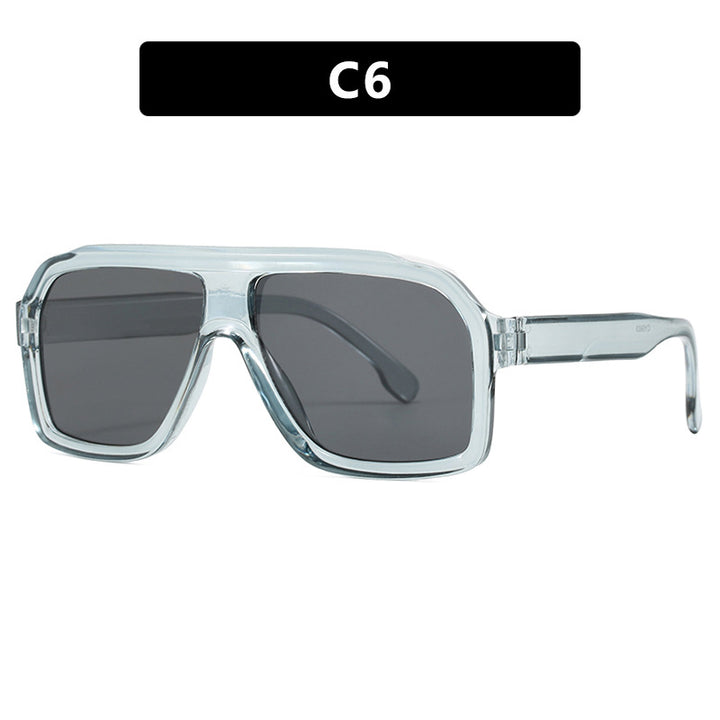 Women's large square sunglasses in a modern design with a sturdy frame Bowlift
