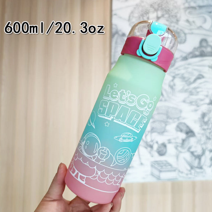Ladies creative water bottle in space design Bowlift