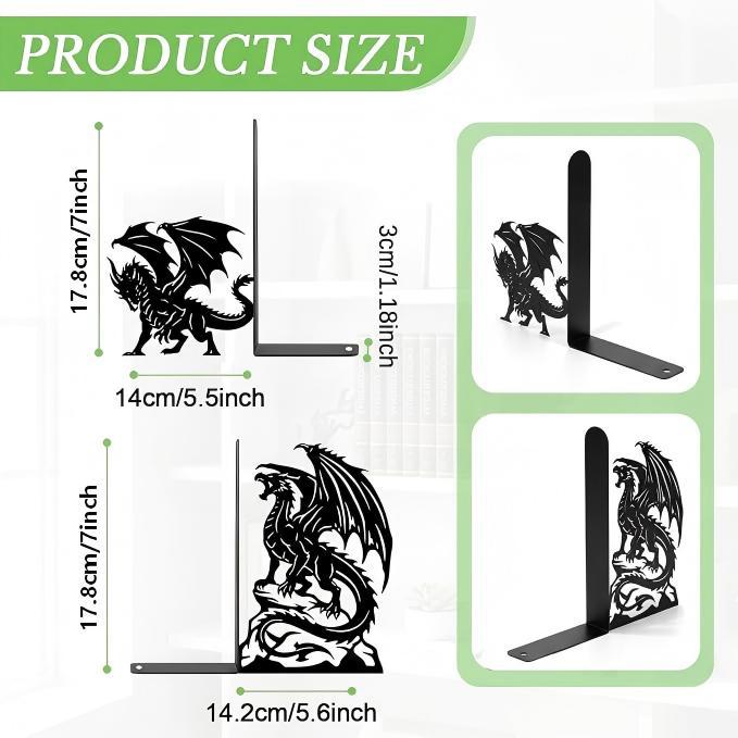 Dragon-Themed Bookend