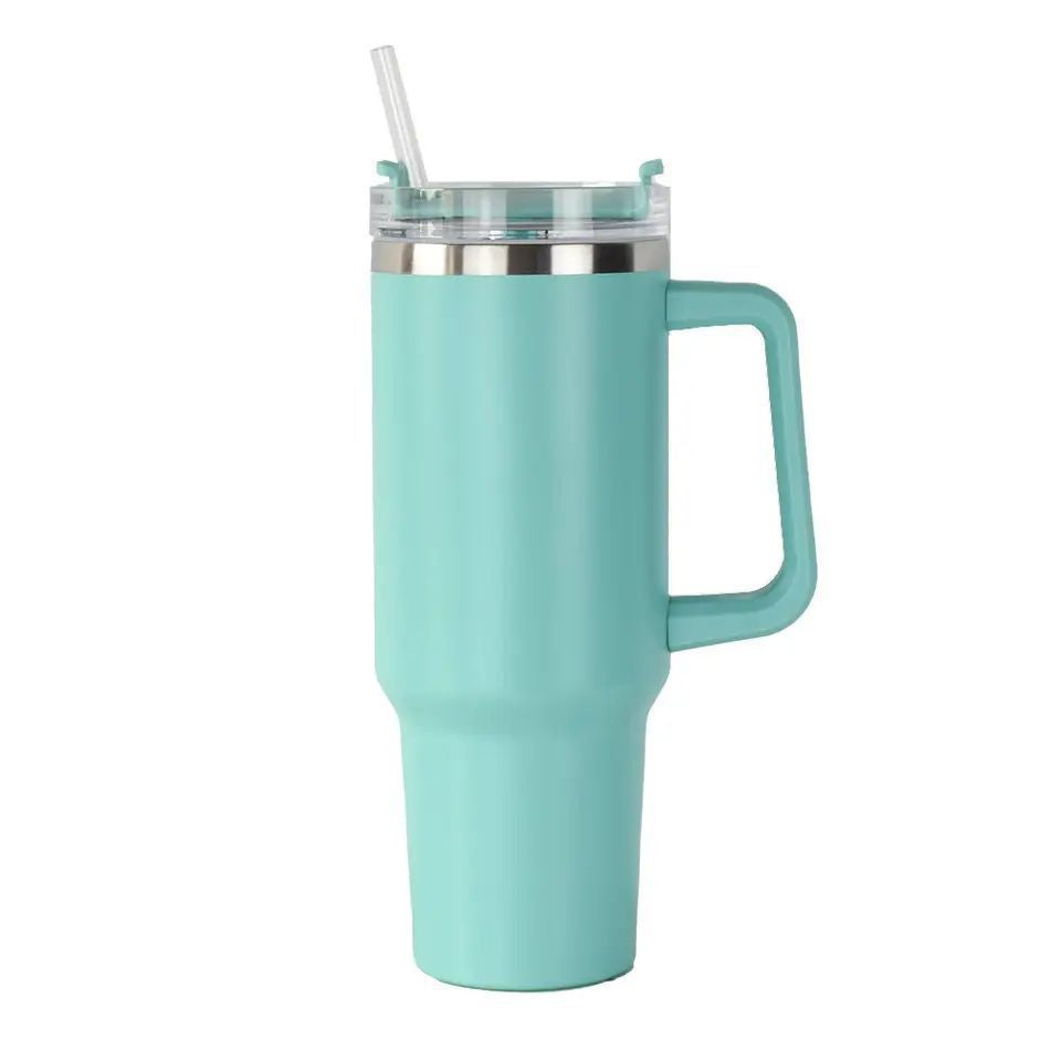 Women's Insulated Drinking Cup with Handle and Straw Bowlift