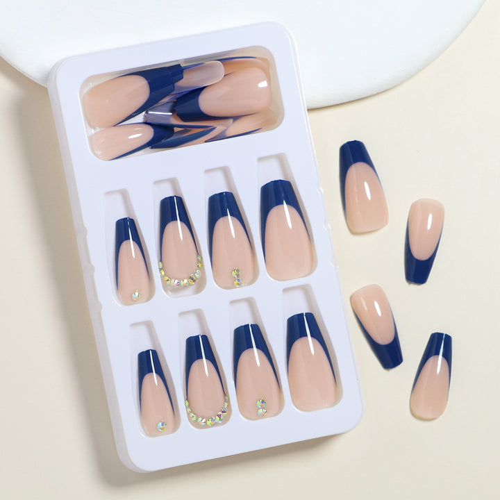 Premium French Tip Press-On Nail Set Bowlift