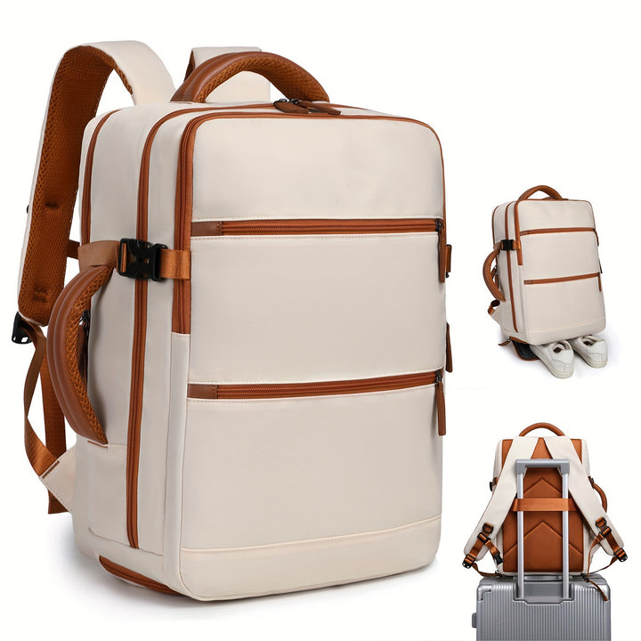 Unisex multifunctional business backpack with padded laptop compartment and removable carrying handle Bowlift