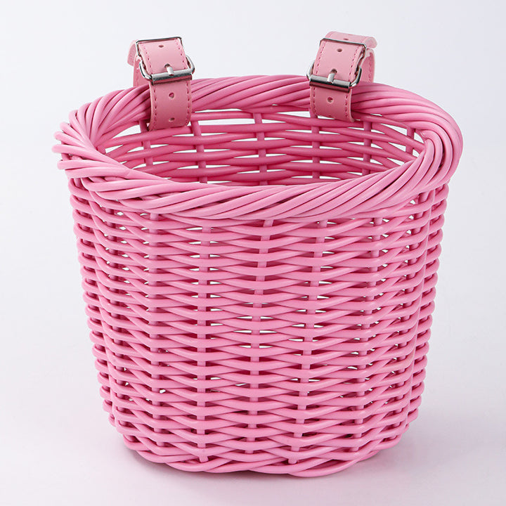 Unisex storage basket with elegant leather handles Bowlift